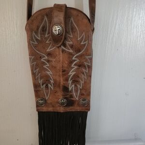 NWT Shyanne Brown Crossbody Bag with Fringe